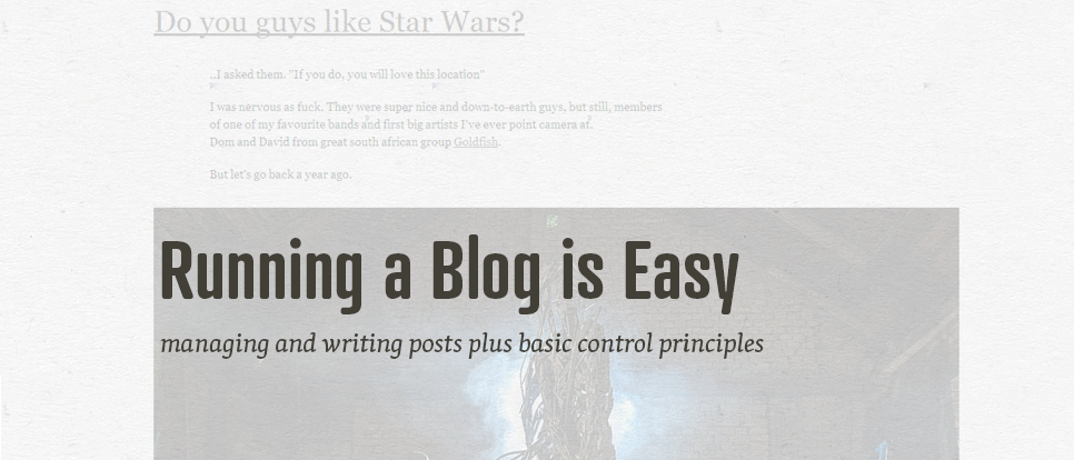 Managing Blog Posts