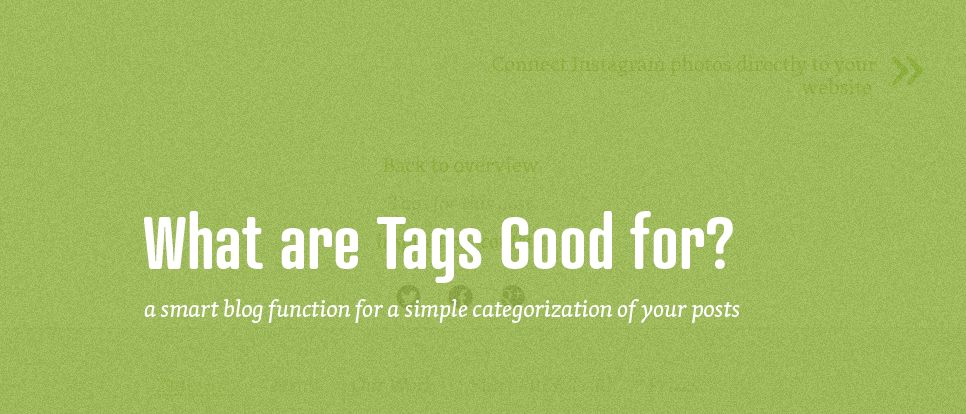 Practical use of tags for your blog
