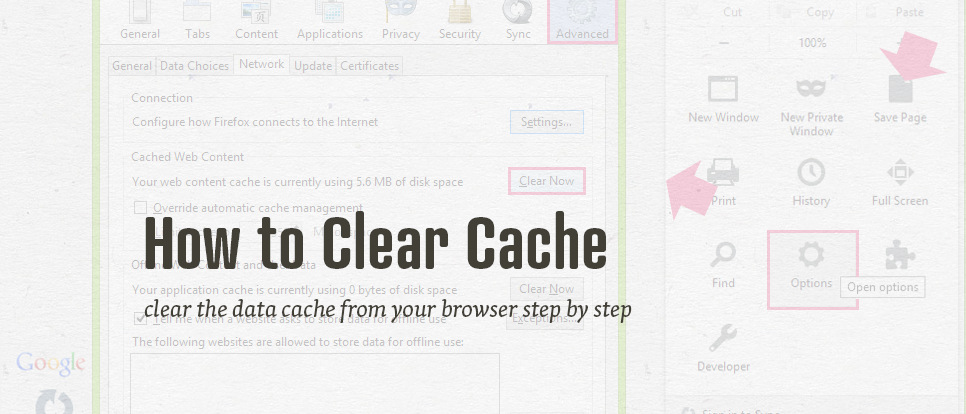 How to clear cache of your browser