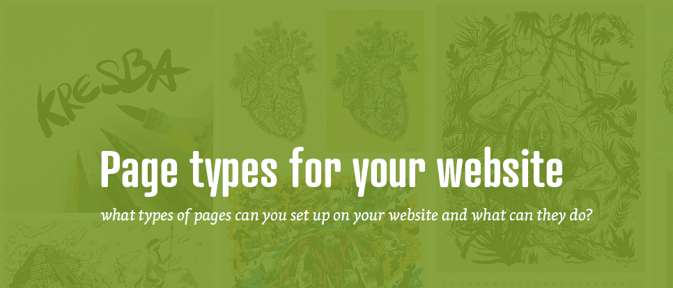 Page types for your website