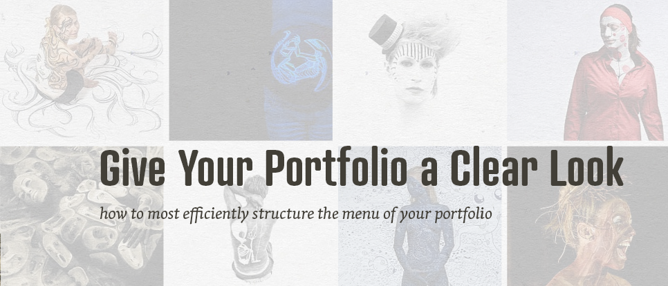 How to structure the menu of your portfolio