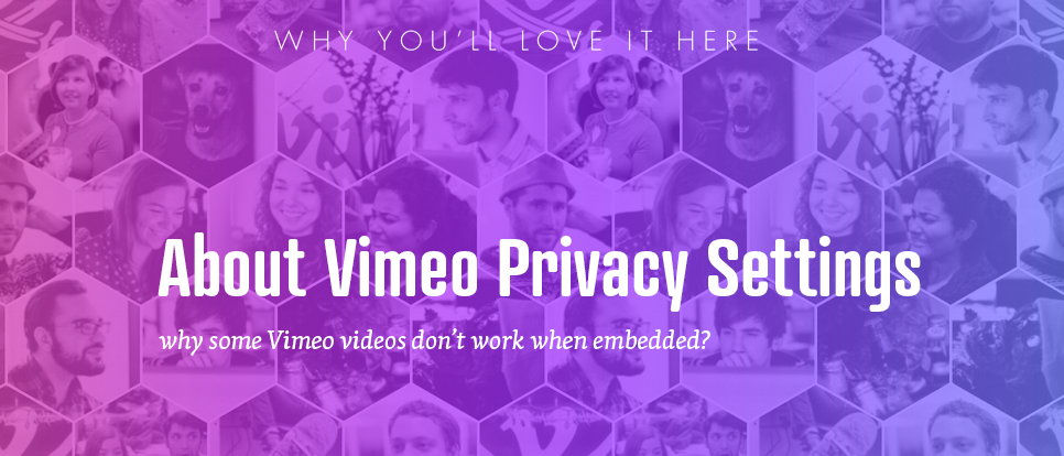 Privacy settings on Vimeo
